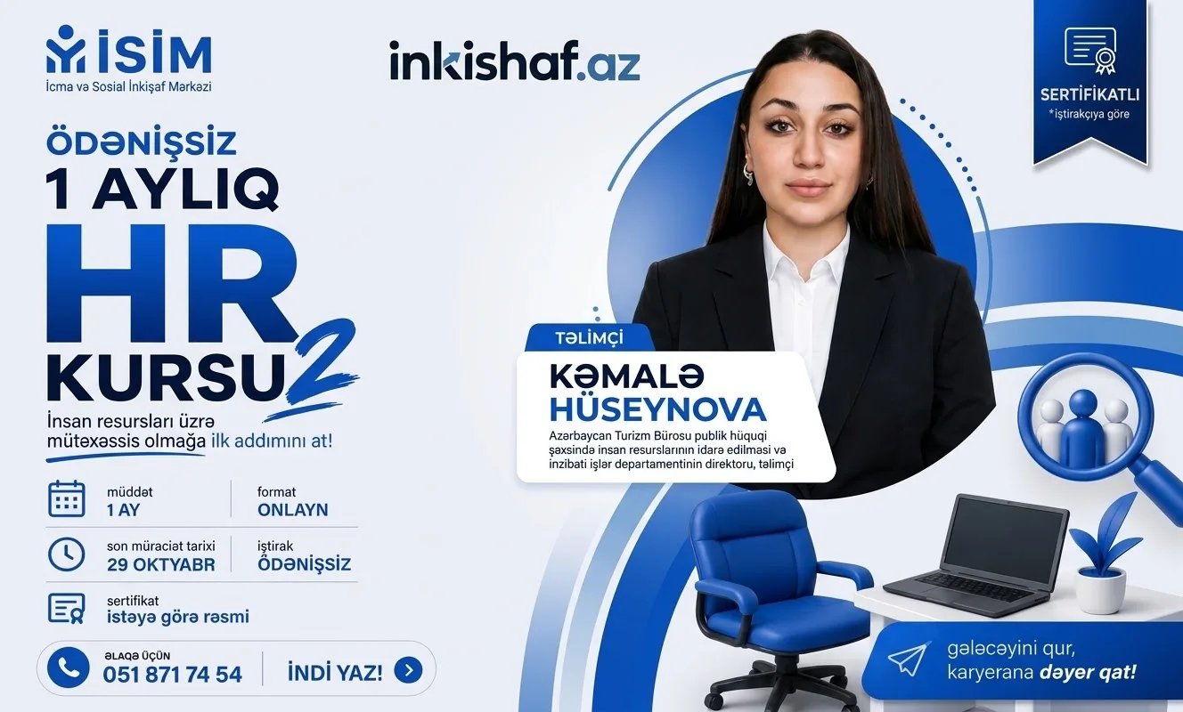 ÖDƏNİŞSİZ İNSAN RESURSLARI KURSU