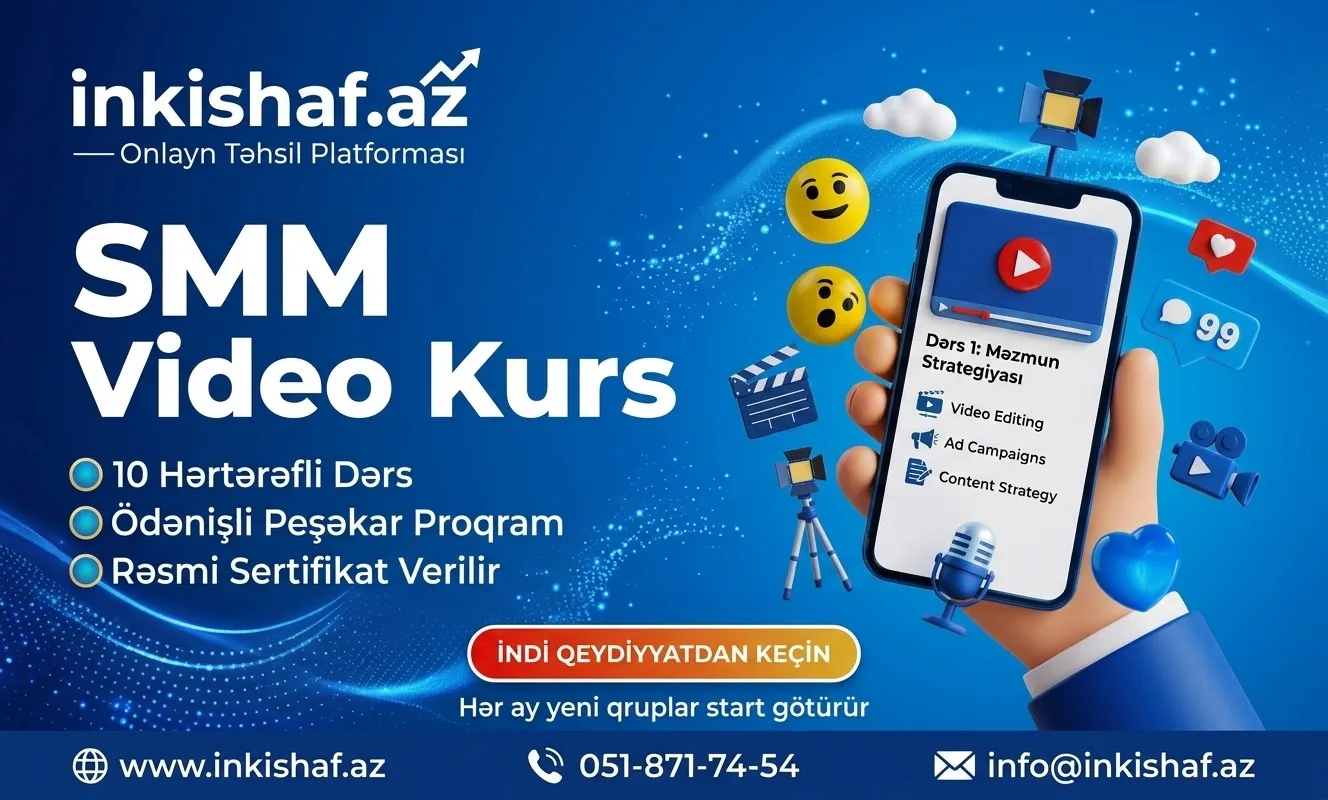 Sosial Media Marketing (SMM) – Onlayn Video Kurs